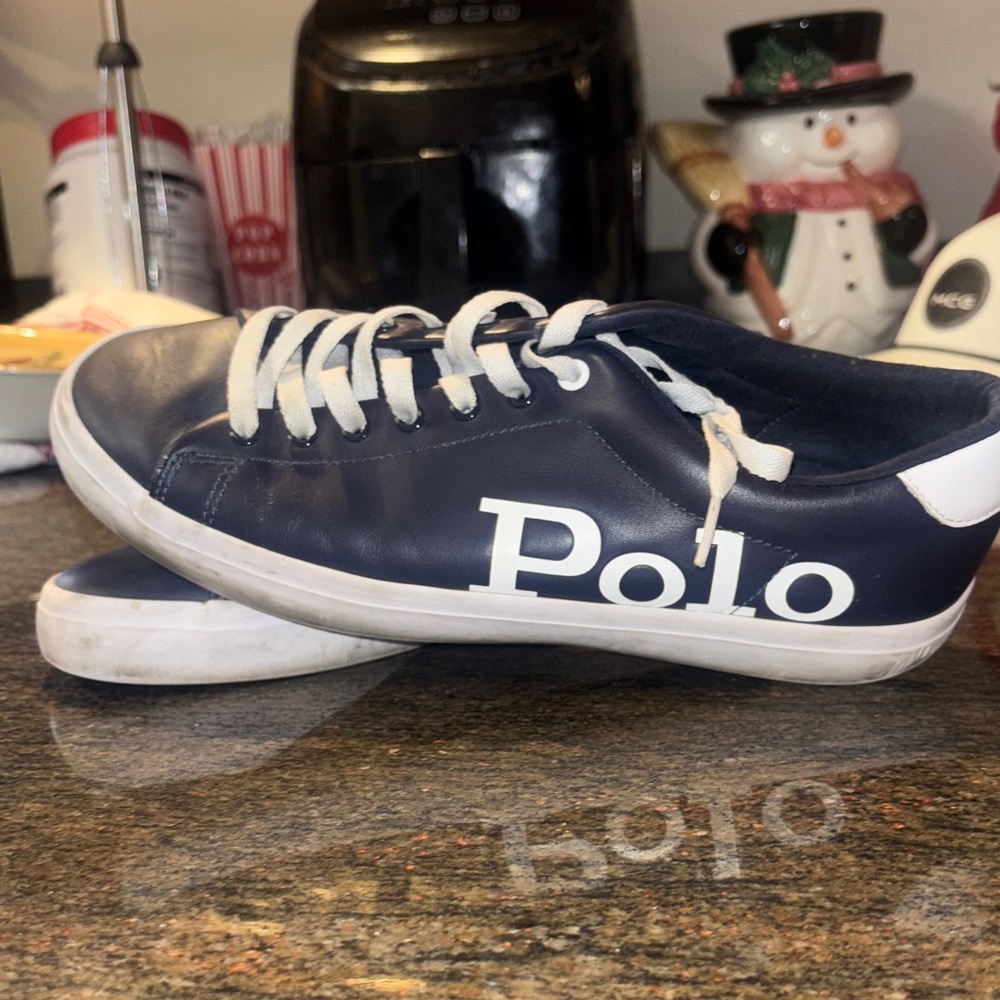 Polo by Ralph Lauren Navy and White Men's Shoes